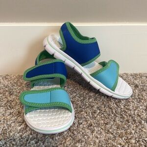 Lands End Kids Boys Girl Sport Sandals Blue Green Water Shoes Size 1